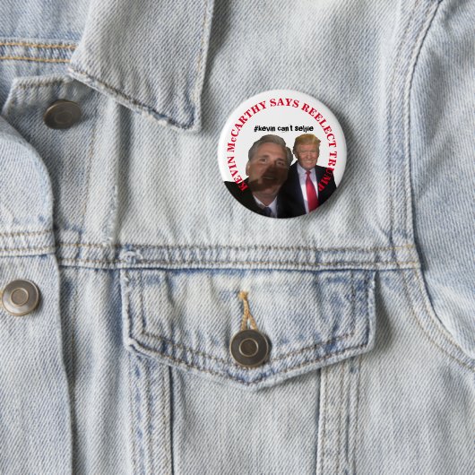 Kevin McCarthy zegt dat hij Trump herkiest Ronde Button 5,7 Cm (In situ)