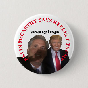 Kevin McCarthy zegt dat hij Trump herkiest Ronde Button 5,7 Cm