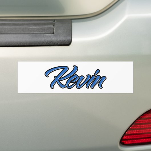 Kevin Name blue Aufkleber Sticker Autoaufkleber (Op auto)