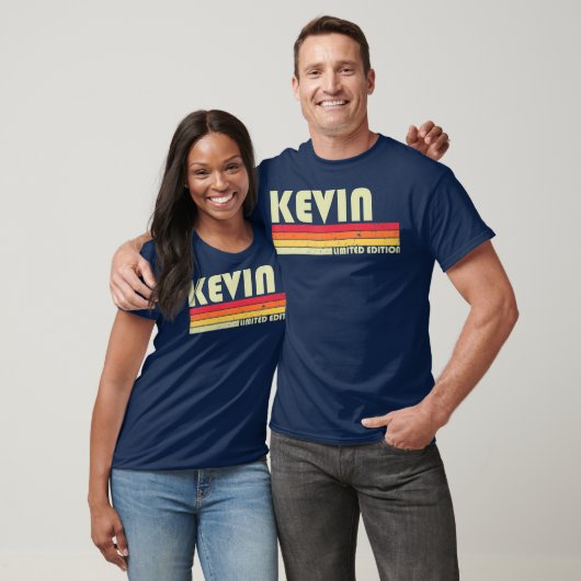 KEVIN Name Personalized Retro  80s 90s T-shirt (Unisex)