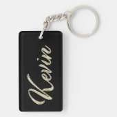 Kevin Name whitegold Schlüsselanhänger Anhänger Sleutelhanger (achterkant)