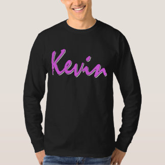 Kevin Pink Logo Long Meve T-shirt