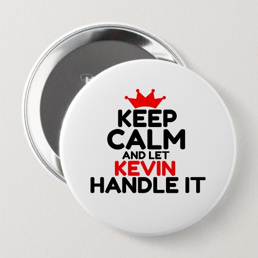 KEVIN RONDE BUTTON 4,0 CM (Voorkant /achterkant)