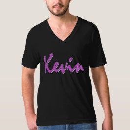 Kevin (roze op zwart) t-shirt