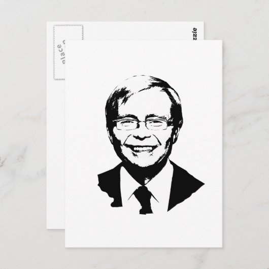 Kevin Rudd Briefkaart (Voorkant / Achterkant)