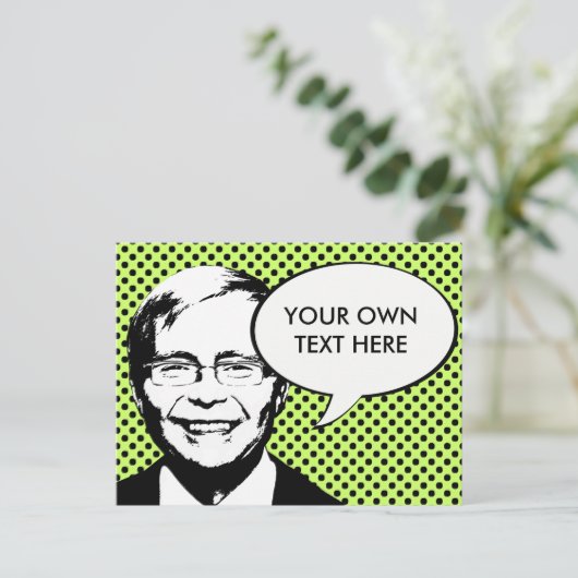 Kevin Rudd Briefkaart (Staand voorkant)