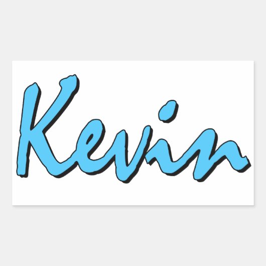 Kevin Sticker Blue (Voorkant)