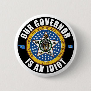 Kevin Stitt is een idioot Ronde Button 5,7 Cm