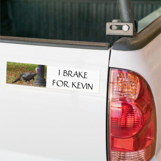 Kevin The Turkey - IK BRAKE VOOR KEVIN Bumpersticker (Op Truck)