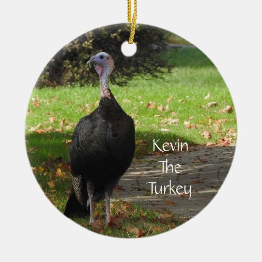 Kevin The Turkey - Old Wethersfield, CT (2 partije Keramisch Ornament (Voorkant)