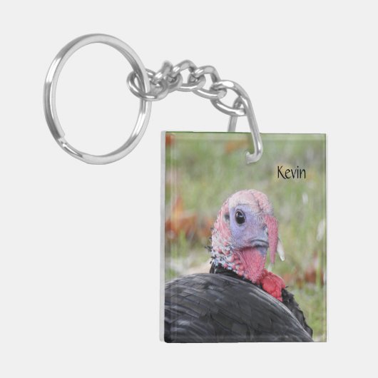Kevin The Turkey - Old Wethersfield, CT (2 pics) Sleutelhanger (Voorkant Links)