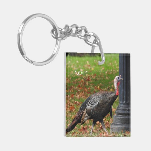 Kevin The Turkey - Old Wethersfield, CT (2 pics) Sleutelhanger (Voorkant Links)