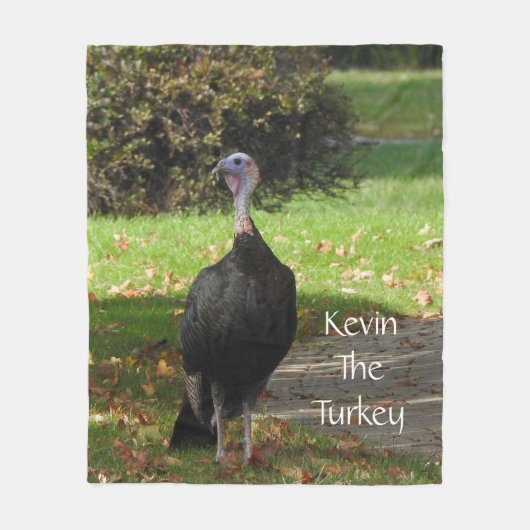 Kevin The Turkey - Old Wethersfield , CT Fleece Deken (Voorkant)