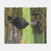 Kevin The Turkey - Old Wethersfield , CT Fleece Deken (Voorkant (Horizontaal))
