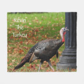 Kevin The Turkey - Old Wethersfield , CT Fleece Deken (Voorkant (Horizontaal))