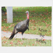 Kevin The Turkey - Old Wethersfield , CT Fleece Deken (Voorkant (Horizontaal))