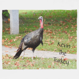 Kevin The Turkey - Old Wethersfield , CT Fleece Deken
