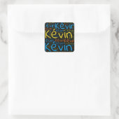 Kevin Vierkante Sticker (Tas)