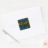 Kevin Vierkante Sticker (Envelop)
