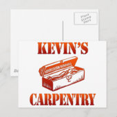 Kevin's Carpentry Briefkaart (Voorkant / Achterkant)