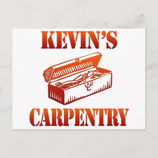 Kevin's Carpentry Briefkaart (Voorkant)