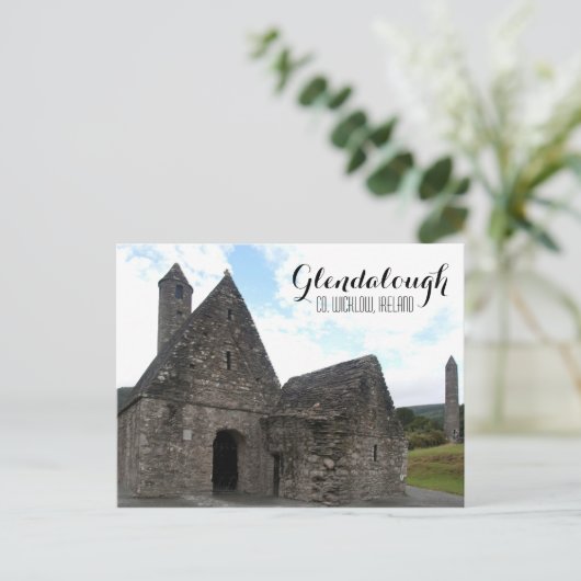 Kevin's Church, Glendalough Briefkaart (Staand voorkant)