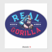 Kevin's Corner ECHTE GORILLA Gezichtsbeschildering Sticker (Vel)