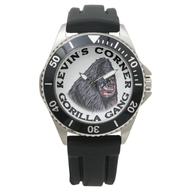 Kevin's Corner GORILLA GANG Horloge (Voorkant)