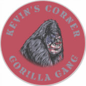 Kevin's Corner GORILLA GANG Sticker (Voorkant)