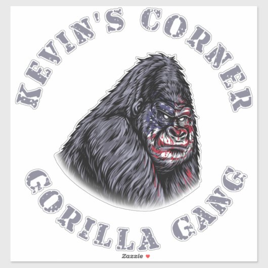 Kevin's Corner GORILLA GANG Sticker (Vel)