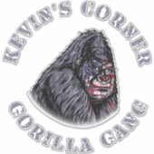Kevin's Corner GORILLA GANG Sticker (Voorkant)