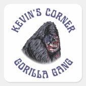 Kevin's Corner GORILLA GANG Vierkante Sticker (Voorkant)
