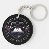 Kevin's Corner Logo met de Amerikaanse vlag Sleutelhanger (Achterkant)