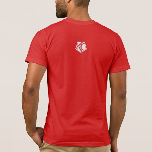 Kevin's Corner Logo met de Amerikaanse vlag T-shirt (Achterkant)