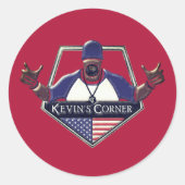 Kevin's Corner Making Sense Uit Onzin Ronde Sticker (Voorkant)