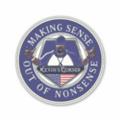 Kevin's Corner Making Sense Uit Onzin Sticker (Voorkant)