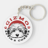 Kevin's Corner Mascot Gizmo Maltipoo Puppy Sleutelhanger (Achterkant)