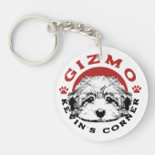 Kevin's Corner Mascot Gizmo Maltipoo Puppy Sleutelhanger (Voorkant)