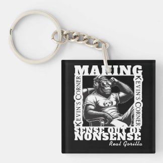 Kevin's Corner Politiek Commentaar Real Gorilla Sleutelhanger