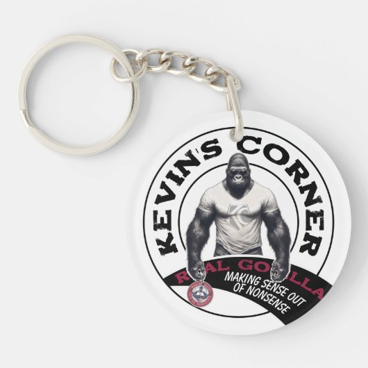 Kevin's Corner REAL GORILLAS Sleutelhanger (Voorkant)