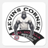 Kevin's Corner REAL GORILLAS Vierkante Sticker (Voorkant)