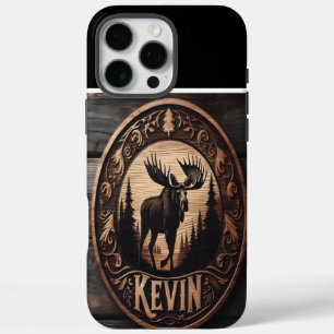 Kevin's Moose Carving iPhone 16 Pro Max Hoesje
