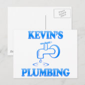 Kevin's Plumbing Briefkaart (Voorkant / Achterkant)