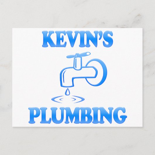 Kevin's Plumbing Briefkaart (Voorkant)
