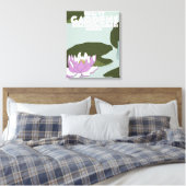 Kew Gardens Londen reisposter Canvas Afdruk (Insitu (Slaapkamer))