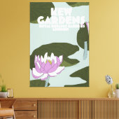 Kew Gardens London reisposter Canvas Afdruk (Insitu (Woonkamer))