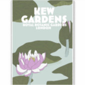 Kew Gardens London reisposter Sticker (Voorkant)