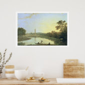 Kew Gardens: The Pagoda and Bridge, 1762 (olie op  Poster (Keuken)
