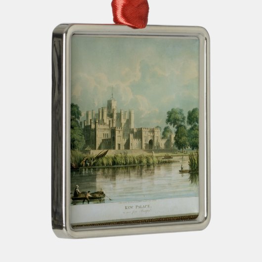 Kew Palace, gezien vanuit Brentford, gegraveerd do Metalen Ornament (Rechts)