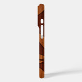 Kewalos Hawaiian Surfer Faux Wood Koa Case-Mate iPhone Case (Achterkant / Links)